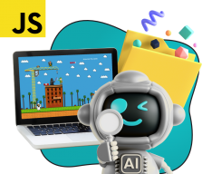 Язык программирования JavaScript + AI. Проектное обучение + геймификация + AI-помощники - КИБЕРшкола программирования для детей, компьютерные курсы для школьников, начинающих и подростков - KIBERone г. Царицыно