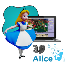 Alice 3d - КИБЕРшкола программирования для детей, компьютерные курсы для школьников, начинающих и подростков - KIBERone г. Царицыно