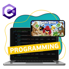 Программирование на C#. Удивительный мир 2D-игр - КИБЕРшкола программирования для детей, компьютерные курсы для школьников, начинающих и подростков - KIBERone г. Царицыно
