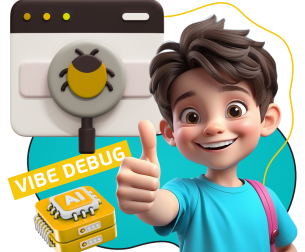 Тестирование & Vibe Debug. Охотники за багами - КИБЕРшкола программирования для детей, компьютерные курсы для школьников, начинающих и подростков - KIBERone г. Царицыно